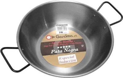 Produktbild von Lyonnaise Pfanne hoch mit zwei Griffen, Stahlblech, 40 cm - Garcima