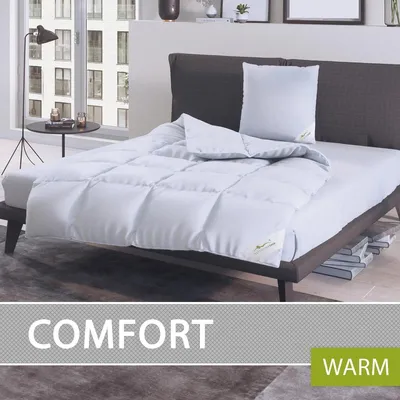 Produktbild von Bettwaren-Shop Daunendecke Comfort warm, Füllung: 60% Daunen, 40% Federn 155x220 cm