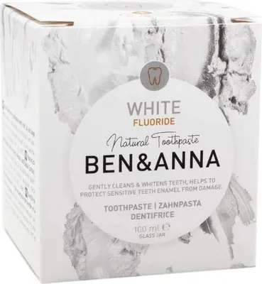 Zdjęcie produktu dla Ben & Anna BA03WH, Wybielająca pasta do zębów, 100 ml, Dorosły, Pasta, 61 mm, 68 mm