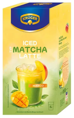 Zdjęcie produktu dla Krüger Iced Typ Matcha Latte Mango, opakowanie 8 sztuk