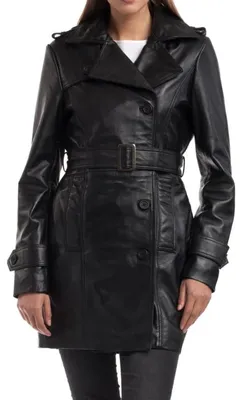 Immagine prodotto di Chyston Esmeralda: cappotto da donna in pelle di montone naturale, nero, taglia M