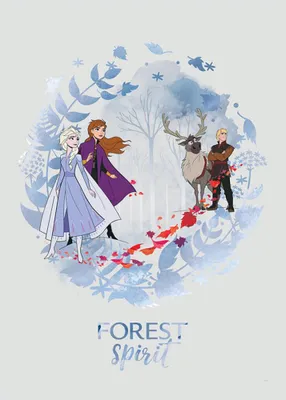 Zdjęcie produktu dla Plakat Disney Kraina lodu 2 – Duch lasu 30 cm x 40 cm