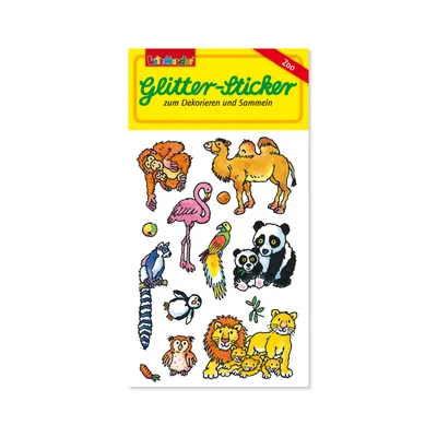 Produktbild von Glitter-Sticker Zootiere