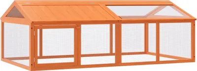 Obrázek produktu pro vidaXL Volný výběh hnědý 200x112,5x74 cm Borovicový masiv
