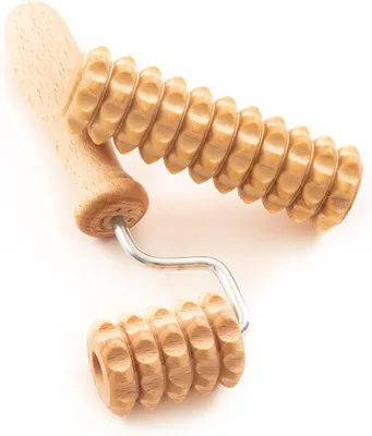 Produktbild von Gesichtsmassager, Holz Roller Set von 2, Verbesserung der Durchblutung, für Gesicht, Nacken und Schultern