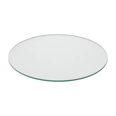 Produktbild von Relaxdays Glasplatte, Ø 50 cm, 8 mm dick, gehärtetes ESG, runde Glasscheibe für Tisch & Kamin, Tischplatte, transparent