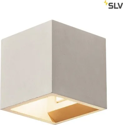 Produktbild von SLV 1000910 SOLID CUBE Wandleuchte QT14 grau max. 25W