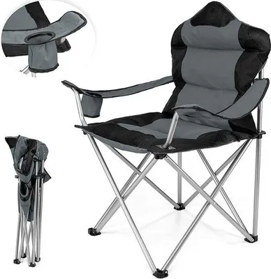 Produktbild von Famanu Campingstuhl tragbar - klappbar, mit Getränkehalter