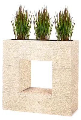Produktbild von ® Pflanzkübel Vista Antik Sand 66x66x28cm *Frostbeständiger Blumenkübel* *UV-Schutz* *Qualitätsware*