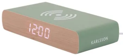 Zdjęcie produktu dla Karlsson KA6039GR, Cyfrowy budzik, Prostokąt, Zielony, Wewnętrzna, Dorosły, Chłopak, dziewczyna