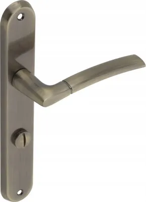 Zdjęcie produktu dla Klamka drzwiowa GAMET ADULAR DH96-14WC72-GAB-BL, WC, patyna
