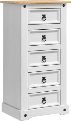 Immagine prodotto di Comodino  Bianco 53 x 39 x 103 cm Pino massello