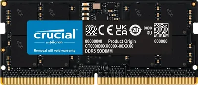 Obrázok produktu pre Crucial CT16G56C46S5T, 16 GB, 1 x 16 GB, DDR5, 5600 MHz, 262-pin SO-DIMM