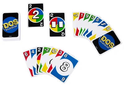 Produktbild von Mattel Games DOS Zweite Edition Familienkartenspiel für Kinder und Erwachsene, Kartenspiel, Abwurf, 7 Jahr(e), Familienspiel