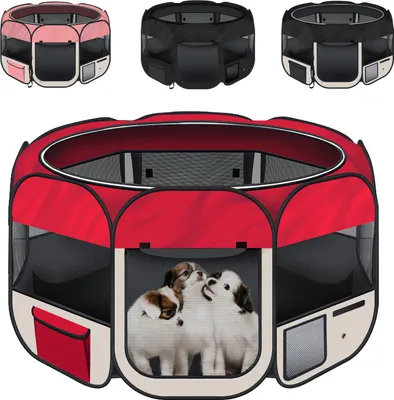 Immagine prodotto di Box per cuccioli per cani e gatti - Rosso
