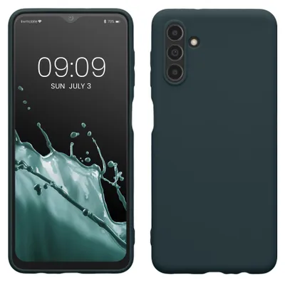 Produktbild von kwmobile Handyhülle für Samsung Galaxy A04s Hülle - TPU Case - Kabelloses Laden - Schutzhülle Cover in Dunkler Schiefer