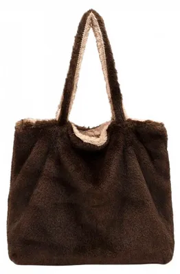 Produktbild von emily & noah Eva Fluffy Damenaccessoires Accessoires Taschen Tasche Braun Freizeit