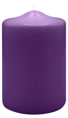 Produktbild von Spitzkopf Stumpen Kerzen Violett 15 x Ø 9 cm, 6 Stück