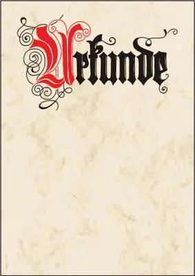 Produktbild von SIGEL DP548 Motiv-Papier, Urkunde Calligraphie, A4, 185 g/m², 12 Blatt