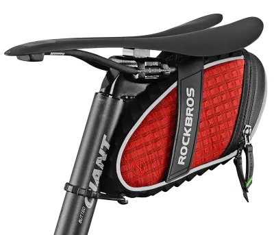Produktbild von ROCKBROS Fahrrad Satteltaschen Fahrradsitz Taschen Werkzeugtasche Fahrradtasche Wasserabweisend beim Leichten Regen Reflektierend