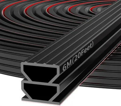 Produktbild von Dichtungsband 1 cm x 6 m, selbstklebendes Gummi, für Türen und Fenster, Schallschutz, Wärmedämmung