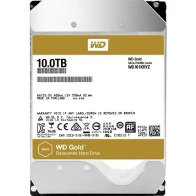 Produktbild von Western Digital Gold, 10 TB, 7200 RPM, 256 MB, 3.5", Serial ATA III