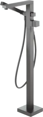 Produktbild von Wannenarmatur, freistehend, mit Duschset - titanium