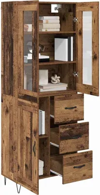 Obrázok produktu pre vidaXL Vysoká skriňa z recyklovaného dreva 69,5 x 34 x 90 cm drevotrieska