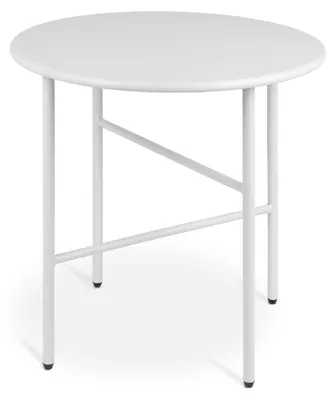 Produktbild von Bomoe Beistelltisch Outdoor Gartentisch Rund Ø 44 cm Finn, Weiß