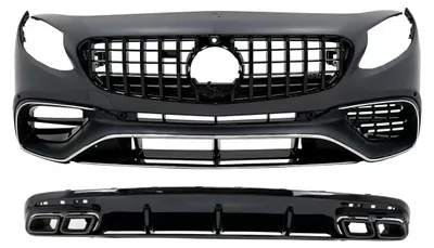 Produktbild von BodyKit für Mercedes S Coupe C217 Sport Line 15-21 Kühlergrill Diffusor Endrohre.