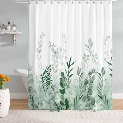 Produktbild von Duschvorhang 180x200 cm, Polyester, Dschungelwald , Wasserabweisend, Schimmelresistent