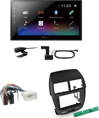 Produktbild von Pioneer DMH-A340DAB USB Bluetooth MP3 USB Einbauset für Mitsubishi ASX bis 2014