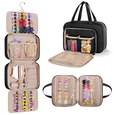 Haaraccessoires Organizer, hängend, Schwarz, 30x20x9 cm