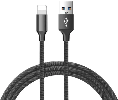 Zdjęcie produktu dla Vayox Kabel Ładujący VA0005 | 1,5 m | USB - Lightning | Quick Charge 3.0 | Szary
