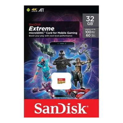 Image de SanDisk Extreme - Carte mémoire flash - 32 Go - A1 / Vidéo Class V30 / UHS-I U3 / Class10 - microSDHC UHS-I