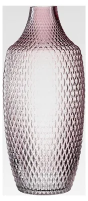Produktbild von Leonardo Poesia Bodenvase aus Glas, handgefertigte Deko-Vase mit strukturierter Oberfläche, Rosa, Höhe: 40 cm