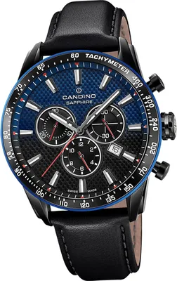 Produktbild von Candino Herren Uhr Chronograph Sport Leder Armbanduhr Sport schwarz D2UC4759/2