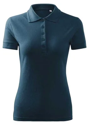 Image de Malfini - Polo pour femmes, piqué PP10007 (S) (bleu marine foncé)