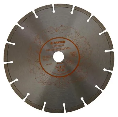 Obrázek produktu pro Kotouč diamantový segmentový LASER PROFESIONAL, Ø 125 x 22,2 x 7 mm, STAYER