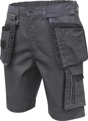 Produktbild von Högert Technik - LEMBERG Shorts mit Taschen dunkelgrau M (50) | Herren Kurz Hose Arbeitshose | Arbeitsshorts Arbeitshosen Männer | EN ISO 13688
