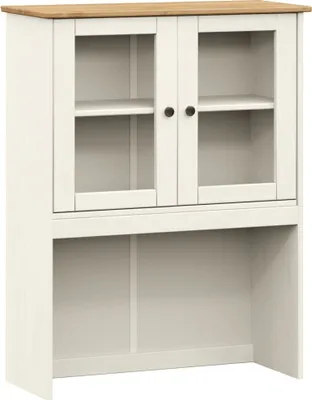 Produktbild von Sideboard-Aufsatz VIGO Weiß 78x30x100 cm Massivholz Kiefer