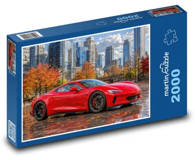 Produktbild von Puzzle 2000 Sportwagen in der Stadt - martinpuzzle