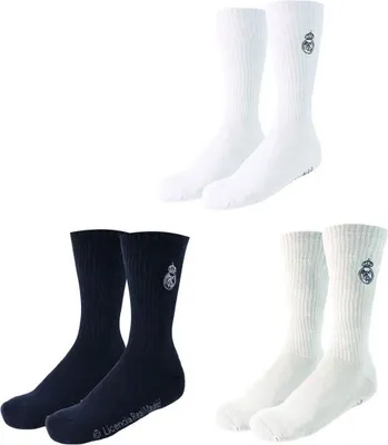 Obrázok produktu pre Real Madrid Vysoké ponožky, balenie po 3 kusy 2900003437 Viacfarebné Veľkosť 43/46