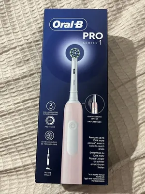 Produktbild von Oral-B Elektrische Zahnbürste Pro 1 mit Ersatzbürste, Rosa