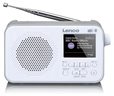 Produktbild von Lenco PDR-036WH - DAB+/FM-Radio mit Bluetooth® - Weiß