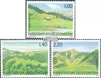 Produktbild von Briefmarken Liechtenstein 2007 Mi 1451-1453 (kompl.Ausg.) postfrisch Liechtensteiner Weidealpen