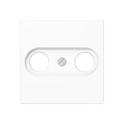 Image de Cache Jung pour prises d'antenne, simple, Duroplas, série AS/A, blanc alpin, 1 pièce.