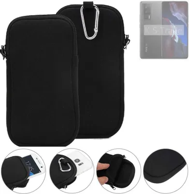 Produktbild von K-S-Trade Neopren-Hülle Handyhülle kompatibel mit POCO F5 Pro Schutzhülle Neoprenhülle Sleeve Schutz-Hülle Gürtel Tasche Case Holster
