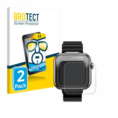 Produktbild von 2x Für Vtech Kidizoom Smartwatch MAX Schutzfolie BROTECT Displayschutz Display Schutz Folie Klar Transparent