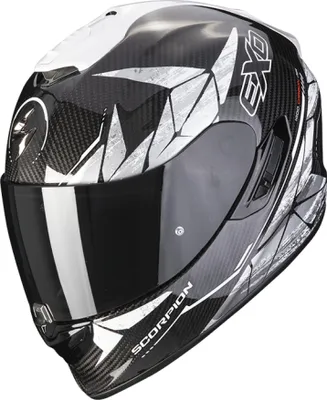 Obrázok produktu pre Motocyklová prilba SCORPION EXO-1400 EVO CARBON AIR ARANEA, čierna/biela, XL
